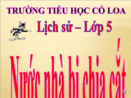 Bài giảng Lịch sử Lớp 5 - Bài Nước nhà bị chia cắt