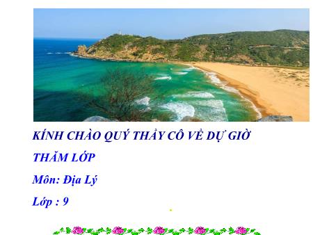 Bài giảng Địa lý 9 - Tiết 13, Bài 12: Sự phát triển và phân bố công nghiệp