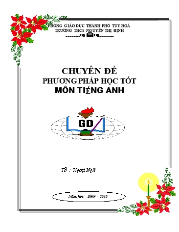 Chuyên đề Phương pháp học tốt môn Tiếng Anh