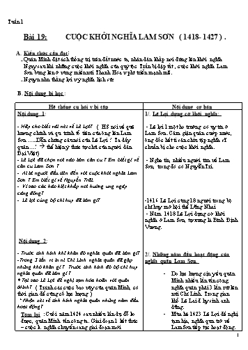 Giáo án Lịch sử 7 - Chương IV, V, VI