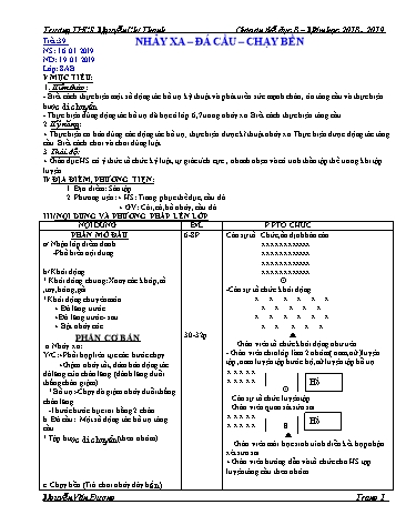 Giáo án Thể dục 8 - Học kì II - Năm học 2018-2019 - Nguyễn Văn Đương