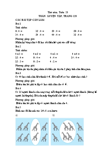 Giáo án Toán, Kể chuyện Lớp 2 - Tuần 23+24+25