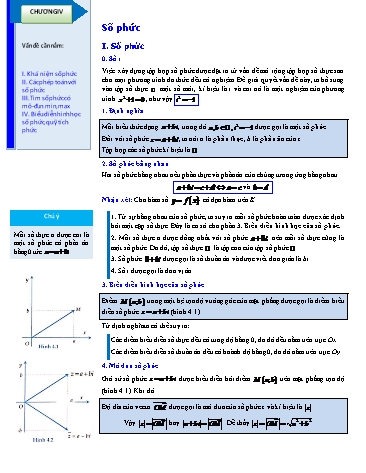 Giáo án Toán Lớp 12 - Chương IV: Số phức