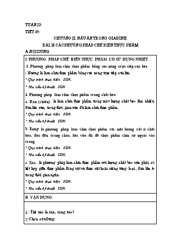Ôn tập Công nghệ 6 - Tuần 23