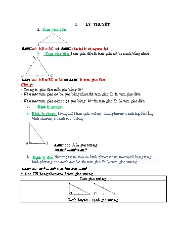 Ôn tập Hình học 7 - Chủ đề 3